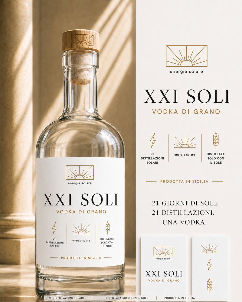 XXI SOLI GRANO — Vodka di grano siciliano