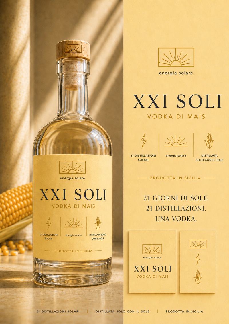 XXI SOLI MAIS — Vodka di mais siciliano